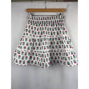 J.Crew Womens Small Cotton Skirt With Floral Print & Smocked Waistband